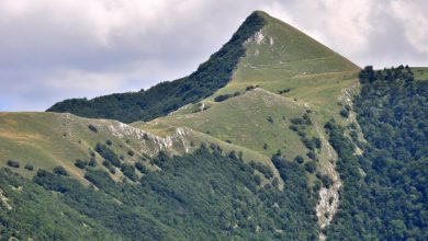 Il Monte Cucco visto dal Catria, foto SA