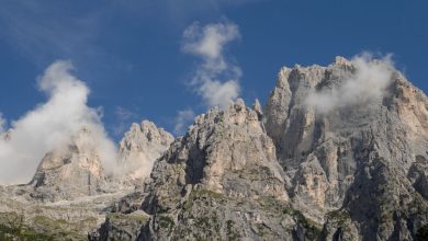 Il panorama dal rifugio Treviso. Foto Cesare Re