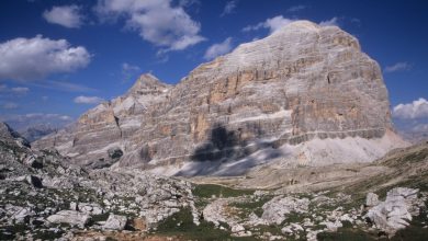La Tofana di Rozes dai pressi della forcella Travenanzes. Foto Cesare Re