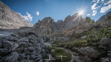 Trinceramenti dell'Anderter Alpe. Foto Luigi Tassi