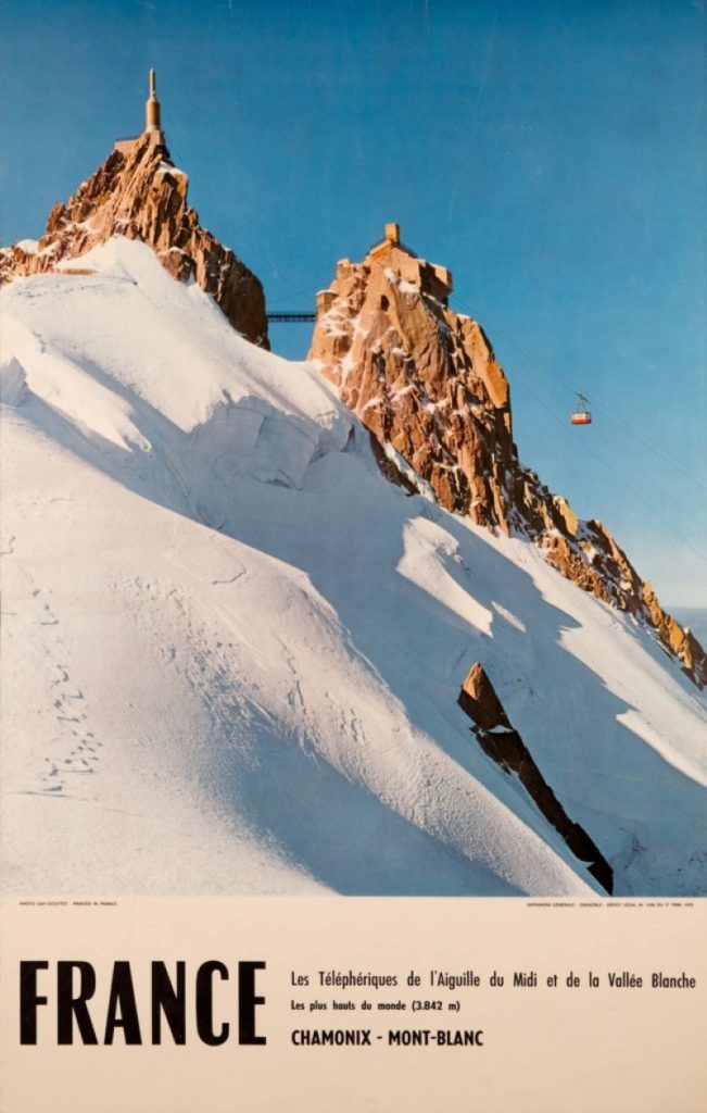 Un manifesto pubblicitario dell'epoca @ Musée Alpin de Chamonix-Mont-Blanc