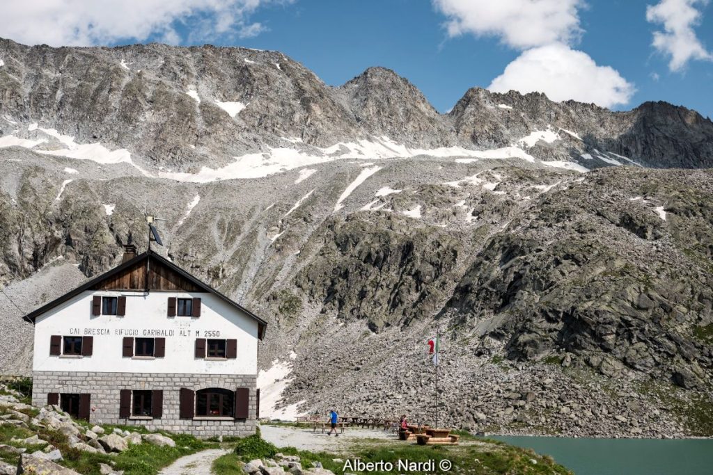 Il rifugio Garibaldi. Foto Alberto Nardi
