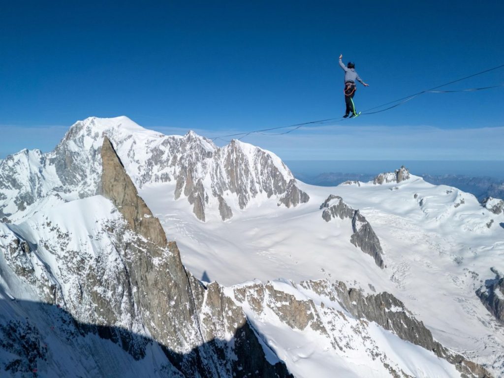  Uno degli highliner durante la traversata