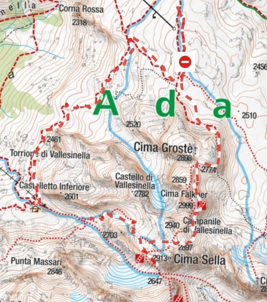 Gli itinerari dichiarati off-limits