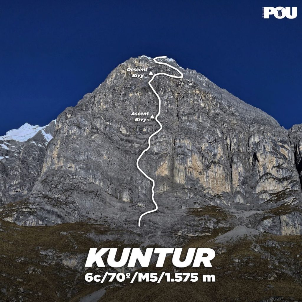 La linea di Kuntur sullo Jurau A @ Hermanos Pou