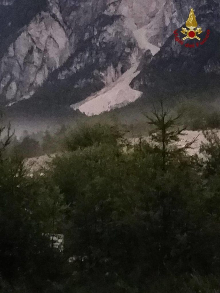 Il canale seguito dalla frana @ANSA-VVFF