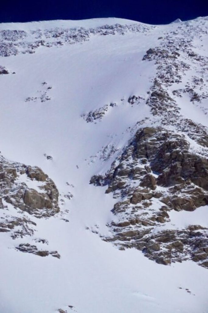 Il Messner Couloir. Foto Max Kilcoyne