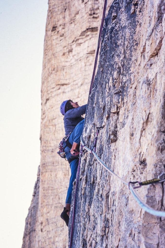Sulla nord della Grande di Lavaredo agli inizi della carriera