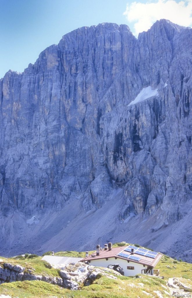 Il Rifugio Tissi. Foto Cesare Re
