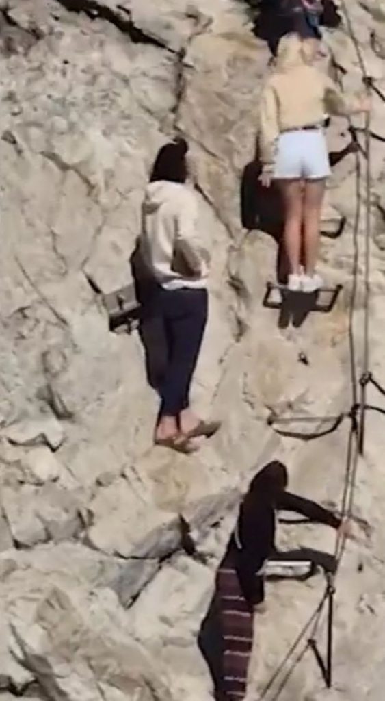 In ciabatte sulla ferrata