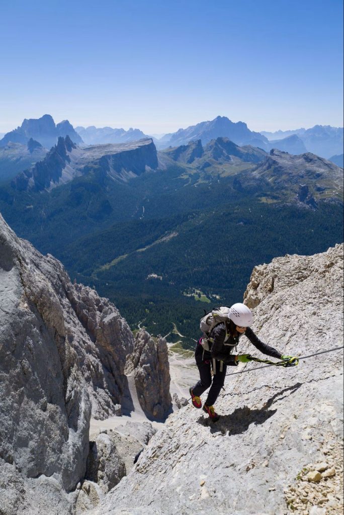 Ferrata Olivieri sulla Tofana diMezzo. Foto Francesco Tremolada