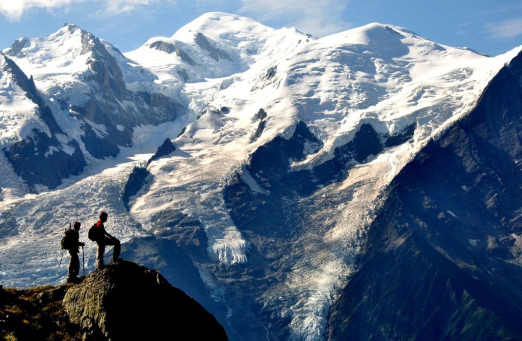 Il Monte Bianco dal sentiero del Brévent, foto Stefano Ardito