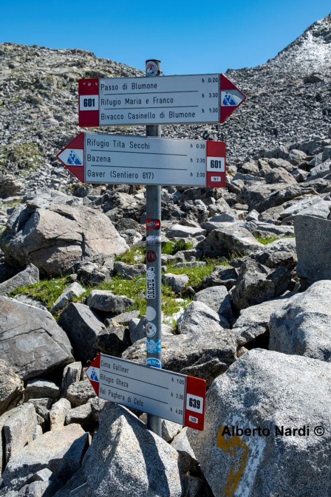 Indicazioni. Foto Alberto Nardi