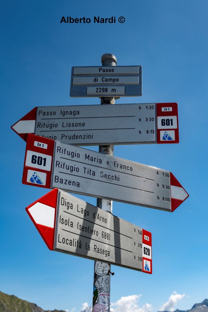 Indicazioni. Foto Alberto Nardi