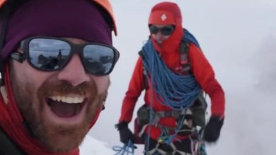 Edwin Ruiz e Charlie Bicknell sul Pico Simón Bolívar