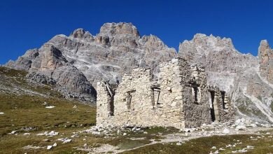 I ruderi del rifugio Popena @guidedolomiti.com