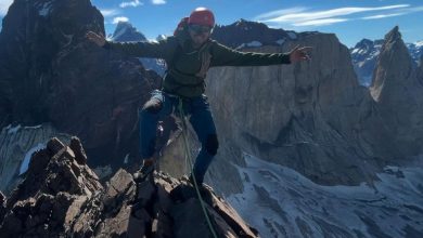 Vicente Urzúa in un'immagine di qualche mese fa sulle Torri del Paine @patagon_rock_ice