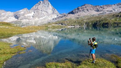 Il Cervino visto dal Lago Goillet. Foto Enrico Romanzi