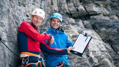 La firma dell'accordo sulla parete Nord dell'Eiger