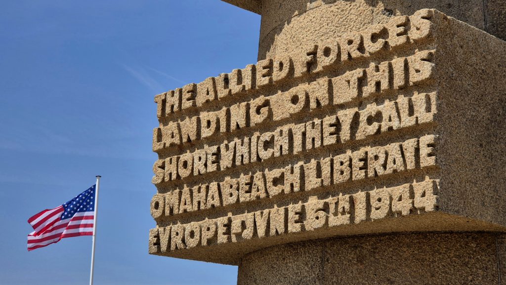Omaha Beach, memoriale, foto Stefano Ardito