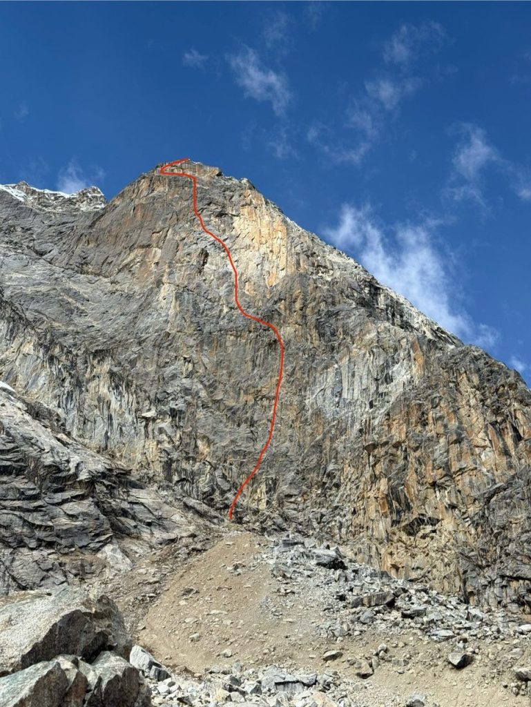 La linea di salita. Foto Á. Úbeda