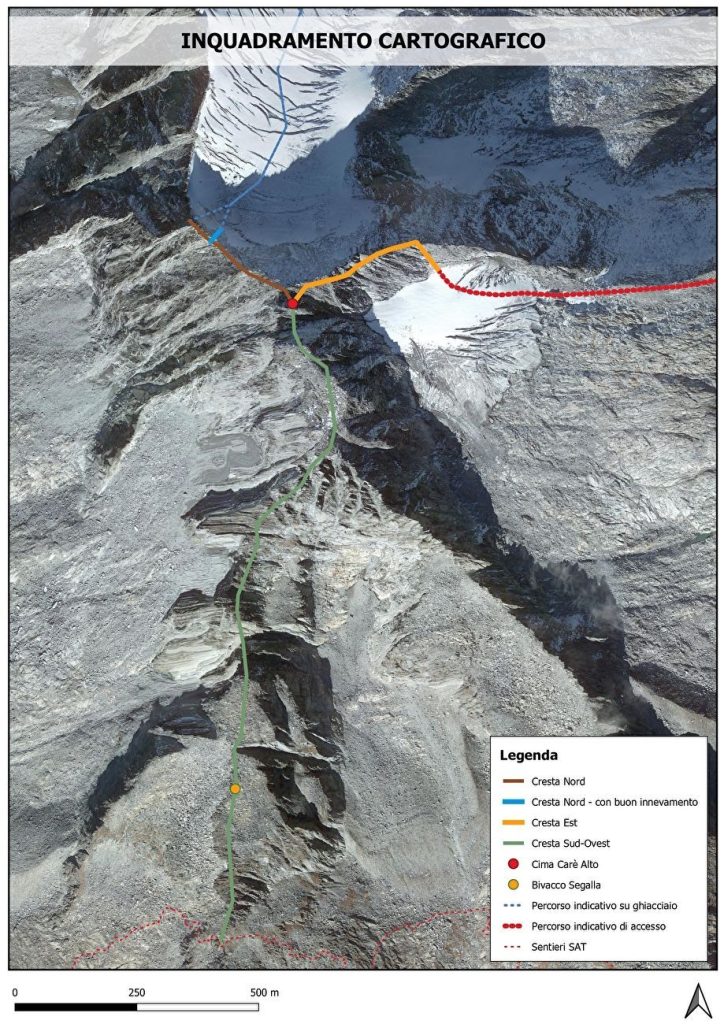 Le creste del Carè Alto