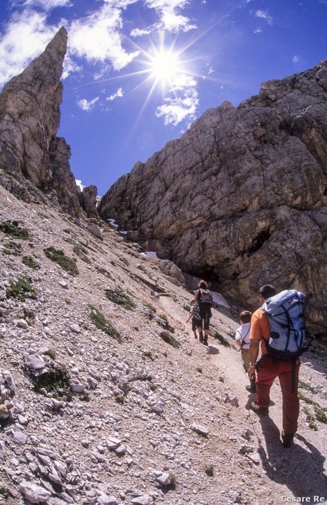 Verso la Forcella Piza. Foto Cesare Re