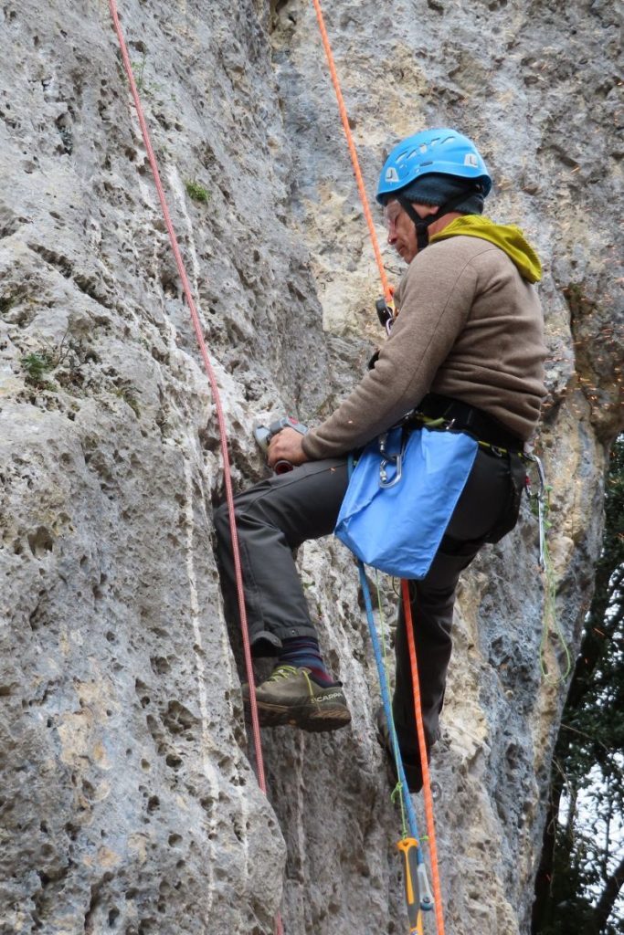 Luca Bucciarelli al lavoro