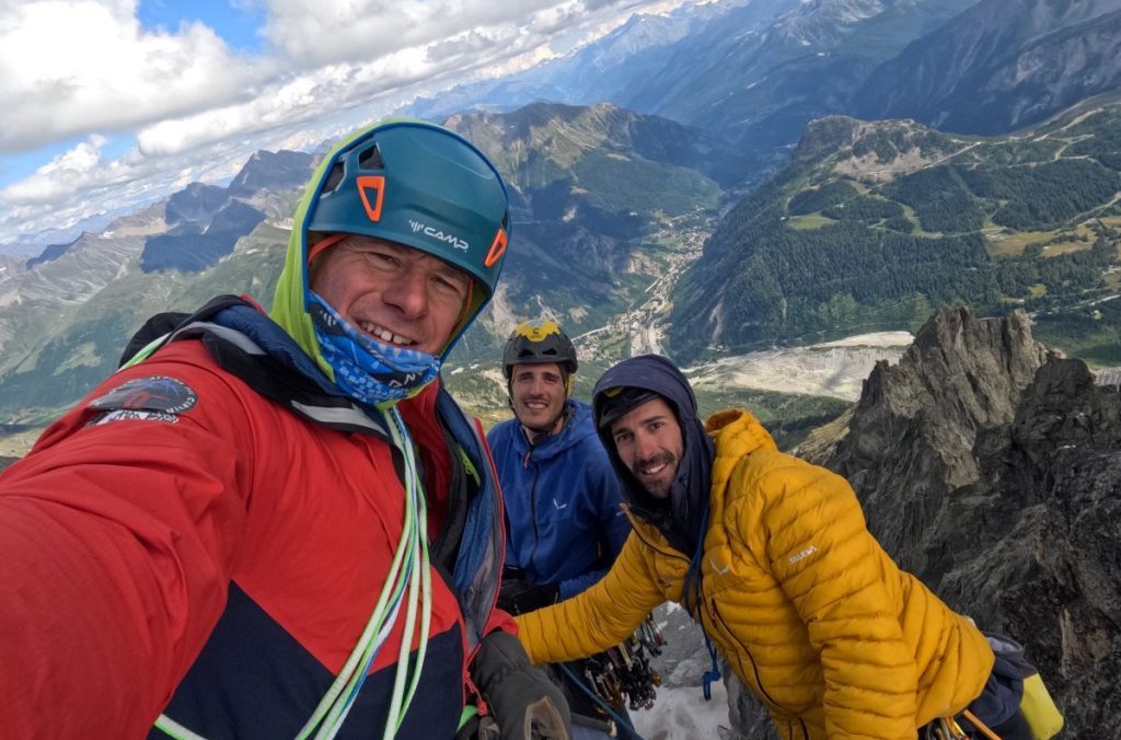 I tre protagonisti della scalataCFilippi-Maquignaz-Ratti