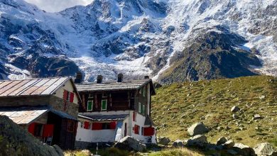 Il Rifugio Zamboni Zappa, ai piedi della parete Est del Monte Rosa. Foto FB Rifugio Zamboni-Zappa