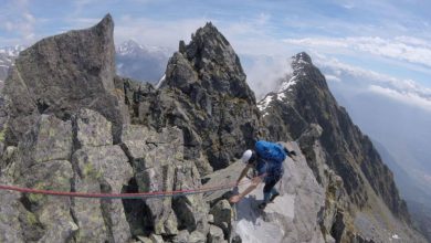 Il rifugio sulle pareti meno in voga delle Alpi Centrali (foto M. Comi)