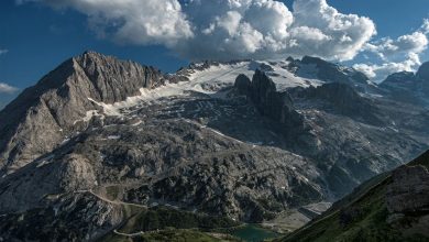 La parete Nord della Marmolada. Foto Roberto Carnevali