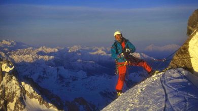 Patrick Gabarrou all'uscita del Supercouloir @ Archivio Gabarrou