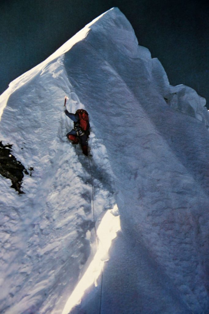 Dougal Haston sullo Hillary Step