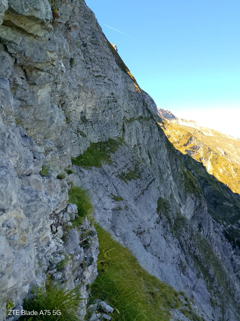 Lungo la Nord del Camicia, foto Nicolò Ioannoni Fiore