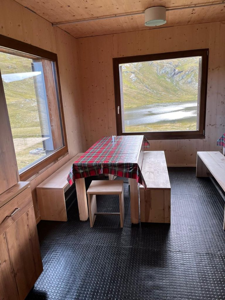 Un dettaglio della sala da pranzo