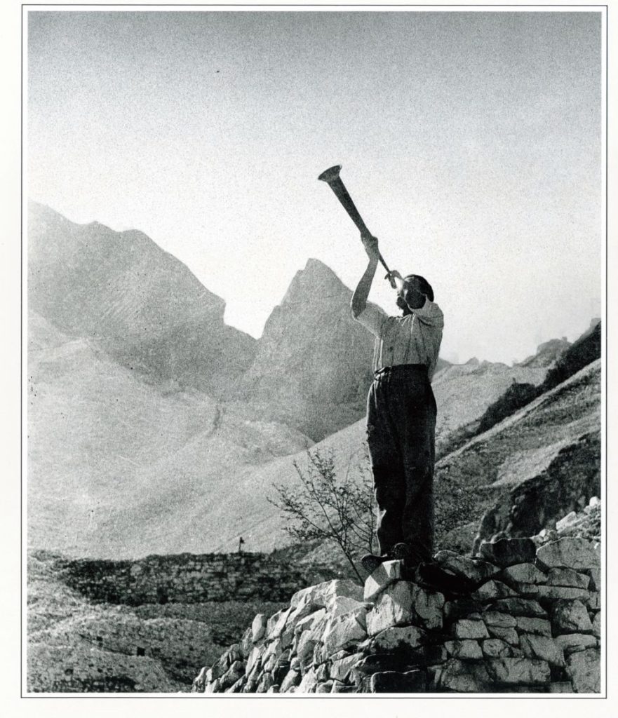 La bùccina. Veniva suonata quando si verificava un incidente sul lavoro. Foto Ilario Bessi