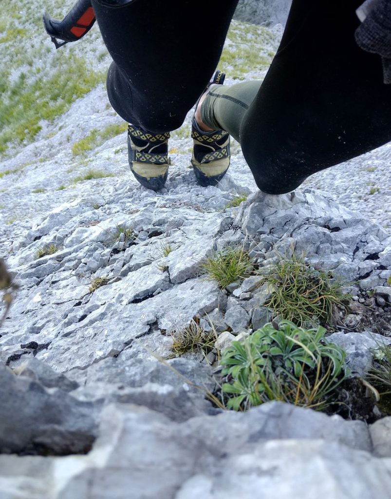 Roccia ed erba sulla Nord del Camicia, foto Nicolò Ioannoni Fiore