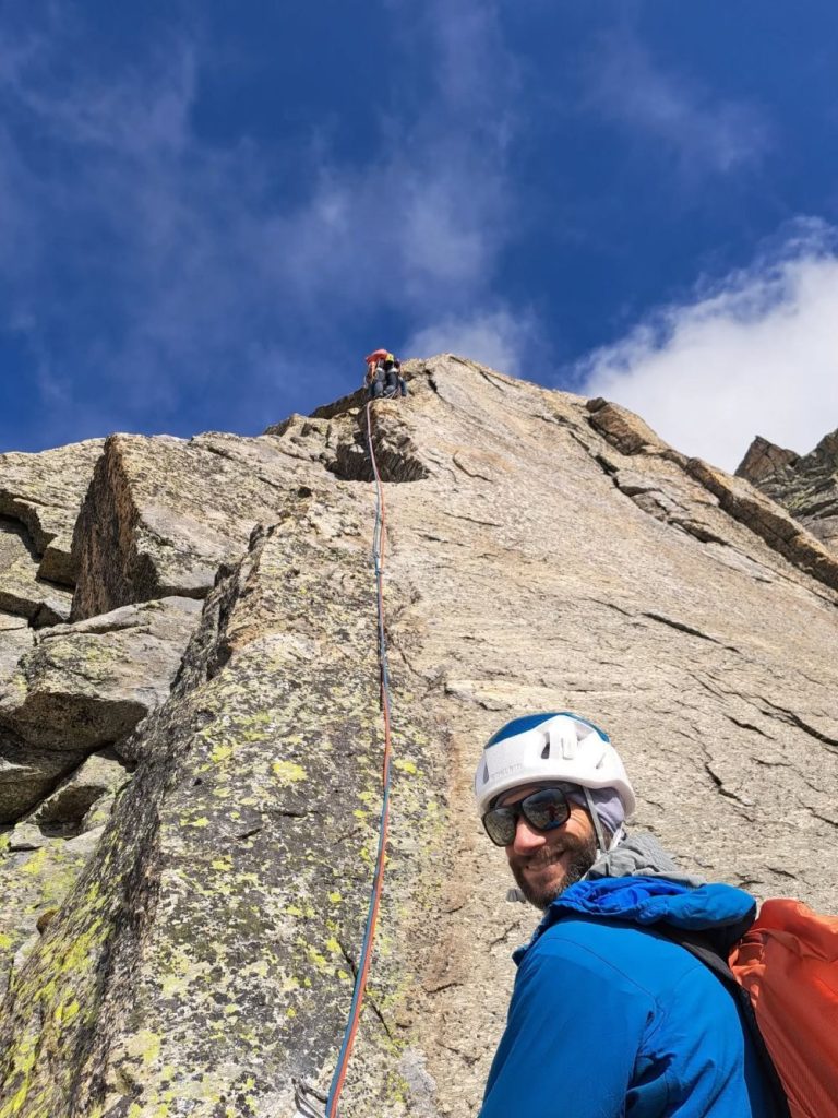 Un bel tiro di Rotta verso Est, sulla parete sud dello Joderhorn. Foto FB Fabrizio Manoni