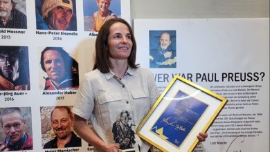 Barbara Zangerl, vincitrice del Premio Paul Preuss 2025. Foto Monica Malfatti