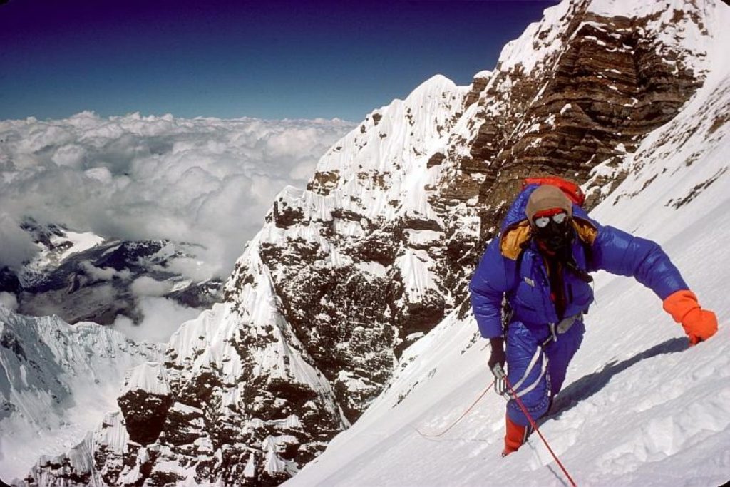 Dougal Haston verso la Cima Sud dell'Everest