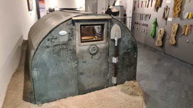 Il bivacco Ravelli nel Museo nazionale della Montagna a Torino. Foto Stefano Ardito