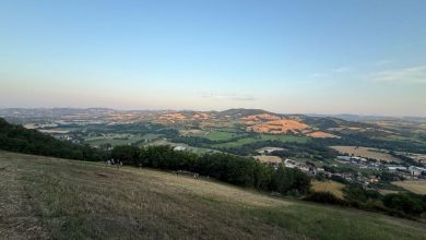 Il panorama sulle colline nei dintorni di Tavullia. Foto FB Insieme per Tavullia