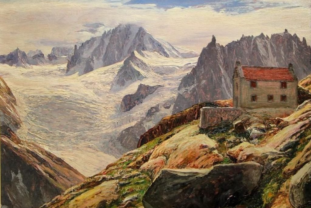 Il rifugio del Couvercle e il Monte Bianco, 1938