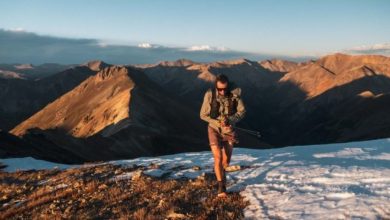 Kilian Jornet ripreso durante una delle prima tappe in Colorado di States of Elevation. Foto Nick Danielson