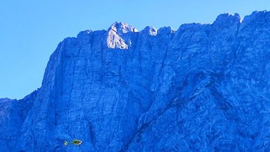 La parete teatro dell'incidente @ Soccorso Alpino e Speleologico Friuli Venezia Giulia - CNSAS