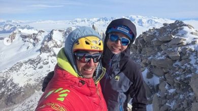 Matteo Della Bordella e Marco Majori sulla vetta del Fitz Roy @matteodellabordella