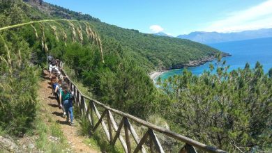 Sentiero della Grotta dell'acqua nei pressi di Scario