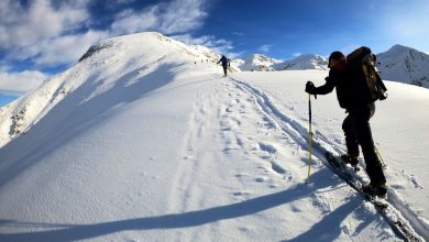 Skialper a Foppolo. Per loro è previsto uno skipass se per la discesa si utilizzano le piste battute. Foto Giovanni Forlani