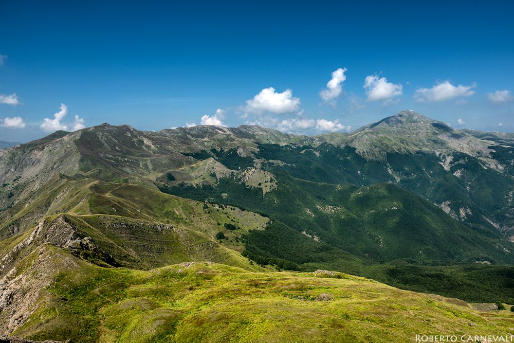 Il Libro Aperto e il Cimone da Cima Tauffi. Foto Roberto Carnevali